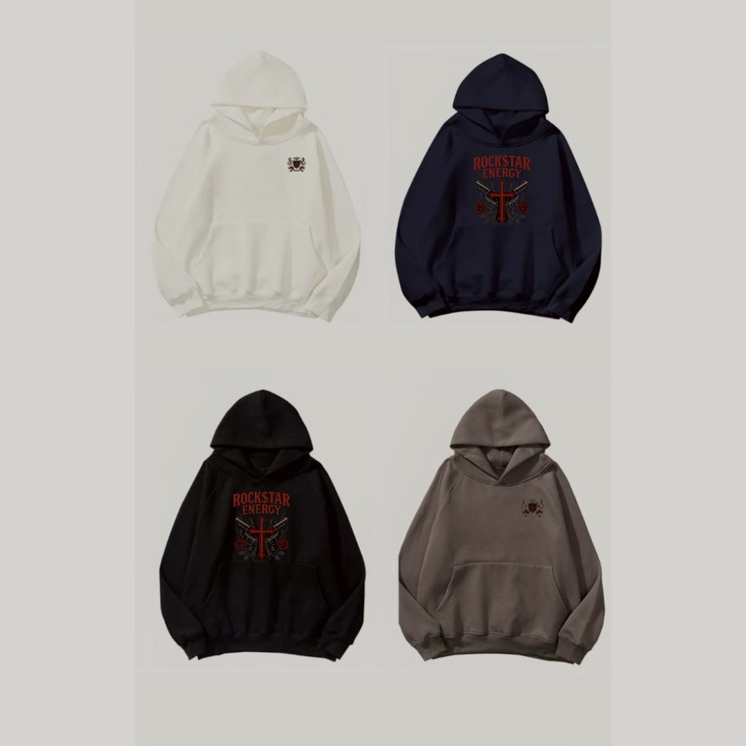 Wolfskin Hoodie with Demigodd cross embroidery